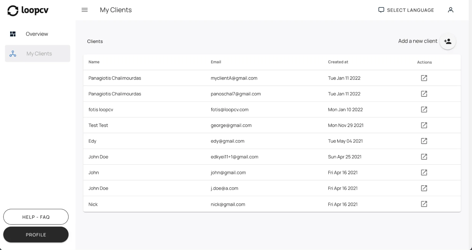 manage your clients