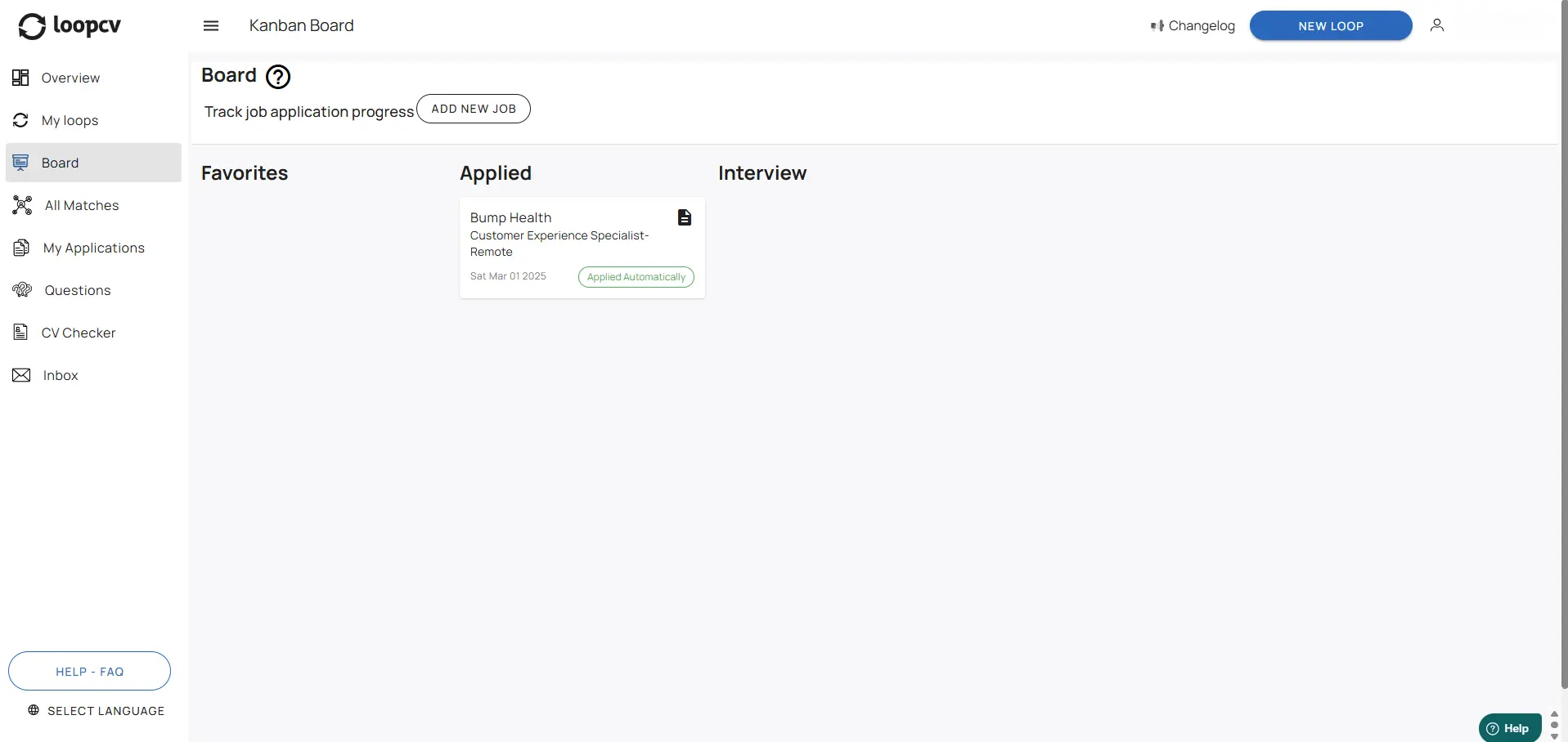 board page dashboard