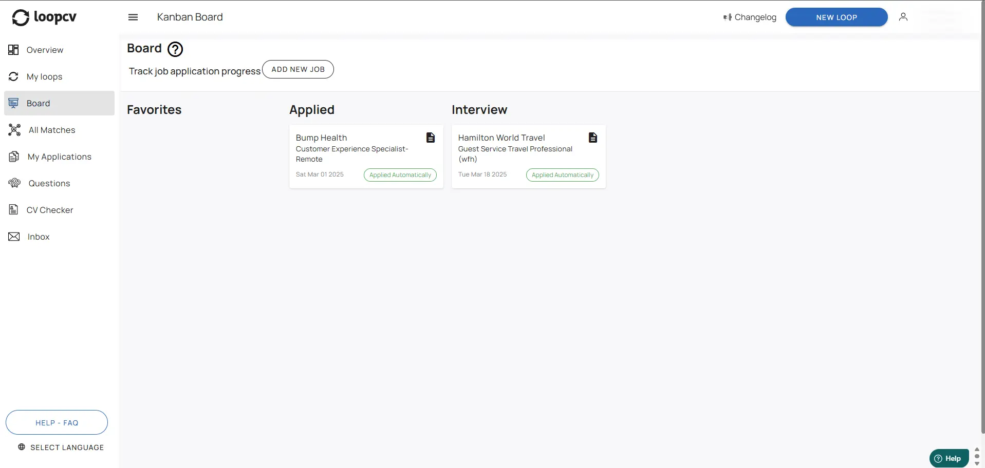 categorized jobs